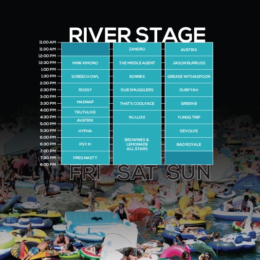 NN18 River Stage Set Times